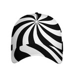 Swirl Optical Illusion Print Baseball Cap