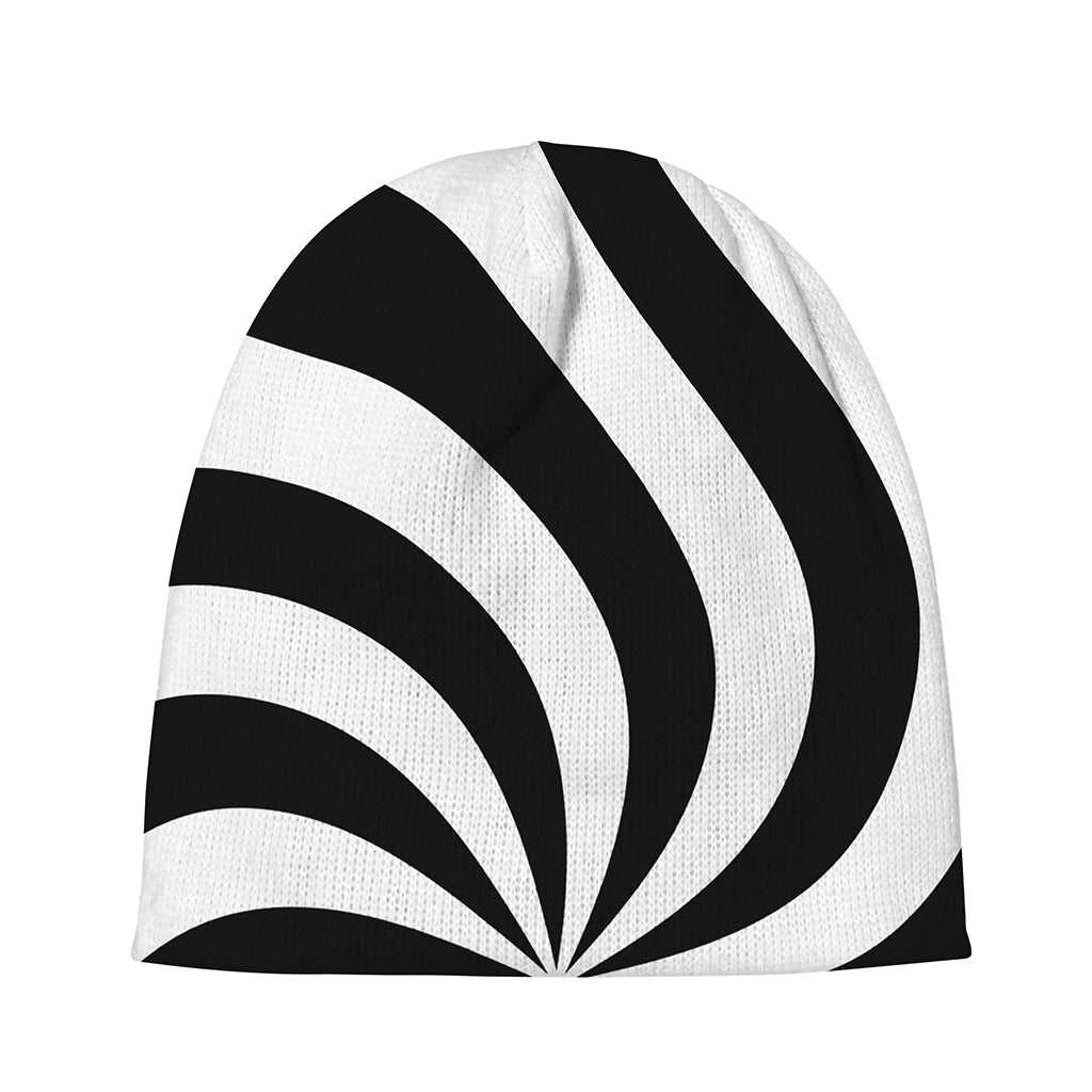 Swirl Optical Illusion Print Beanie