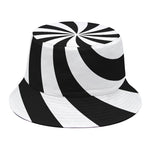 Swirl Optical Illusion Print Bucket Hat