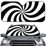 Swirl Optical Illusion Print Car Windshield Sun Shade