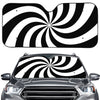 Swirl Optical Illusion Print Car Windshield Sun Shade