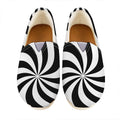 Swirl Optical Illusion Print Casual Shoes