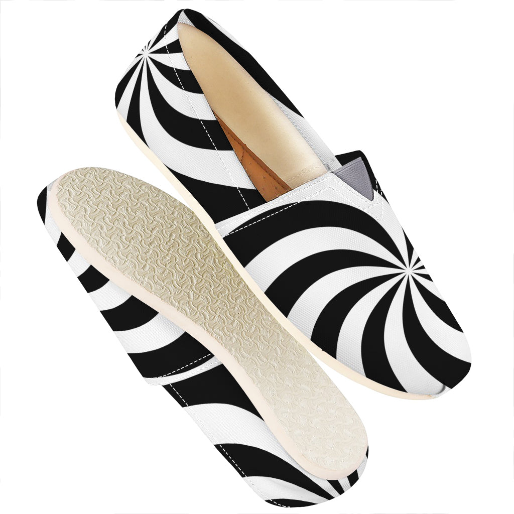 Swirl Optical Illusion Print Casual Shoes