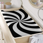 Swirl Optical Illusion Print Changing Pad Cover