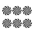 Swirl Optical Illusion Print Coaster Set