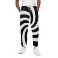 Swirl Optical Illusion Print Cotton Sweatpants