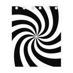 Swirl Optical Illusion Print Curtain