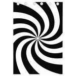 Swirl Optical Illusion Print Curtain