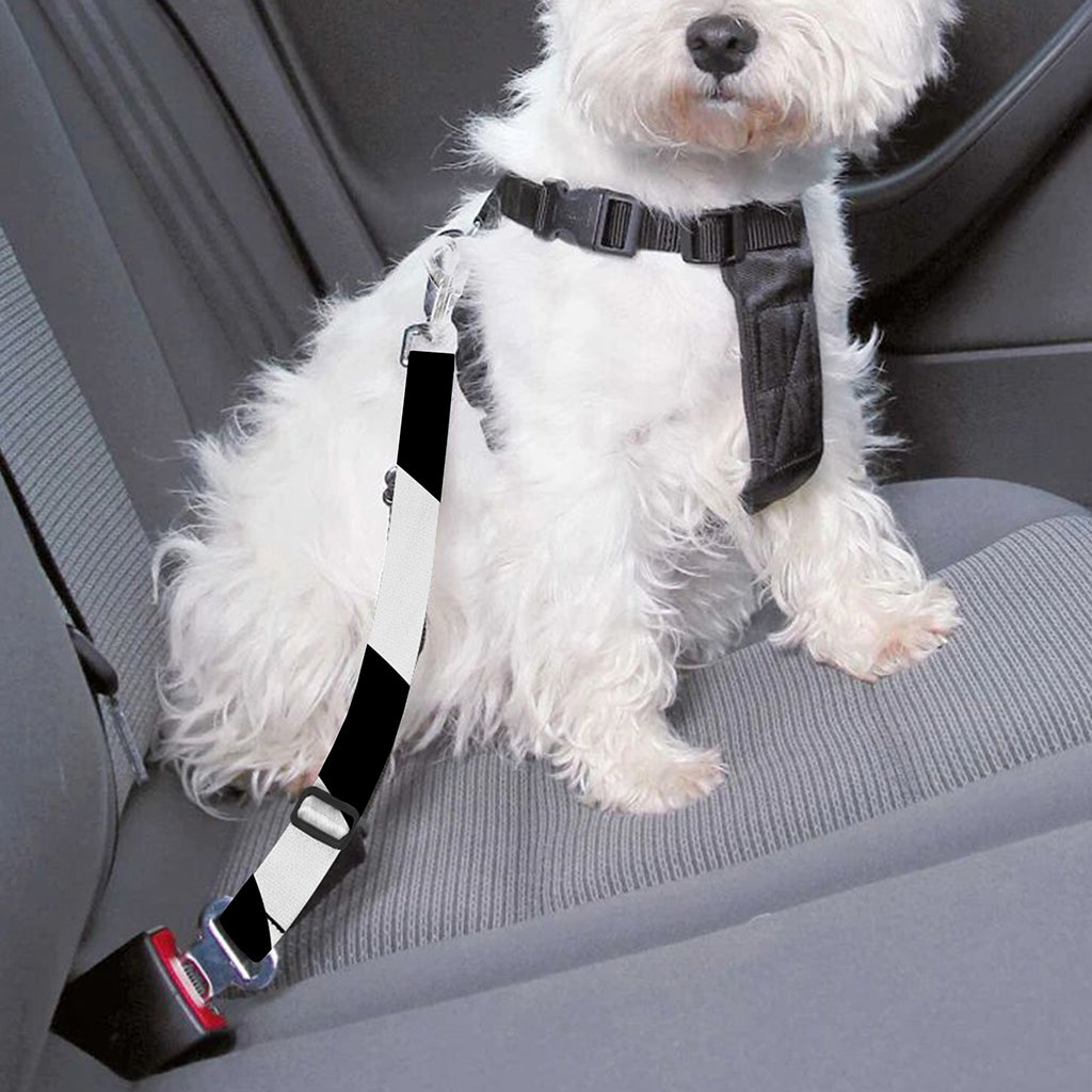 Swirl Optical Illusion Print Dog Seat Belt