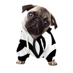 Swirl Optical Illusion Print Dog Zip Up Hoodie