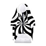 Swirl Optical Illusion Print Dog Zip Up Hoodie