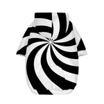 Swirl Optical Illusion Print Dog Zip Up Hoodie