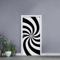Swirl Optical Illusion Print Door Sticker