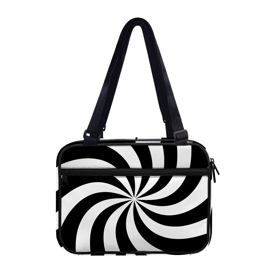 Swirl Optical Illusion Print Double Strap Bible Bag