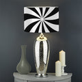 Swirl Optical Illusion Print Drum Lamp Shade