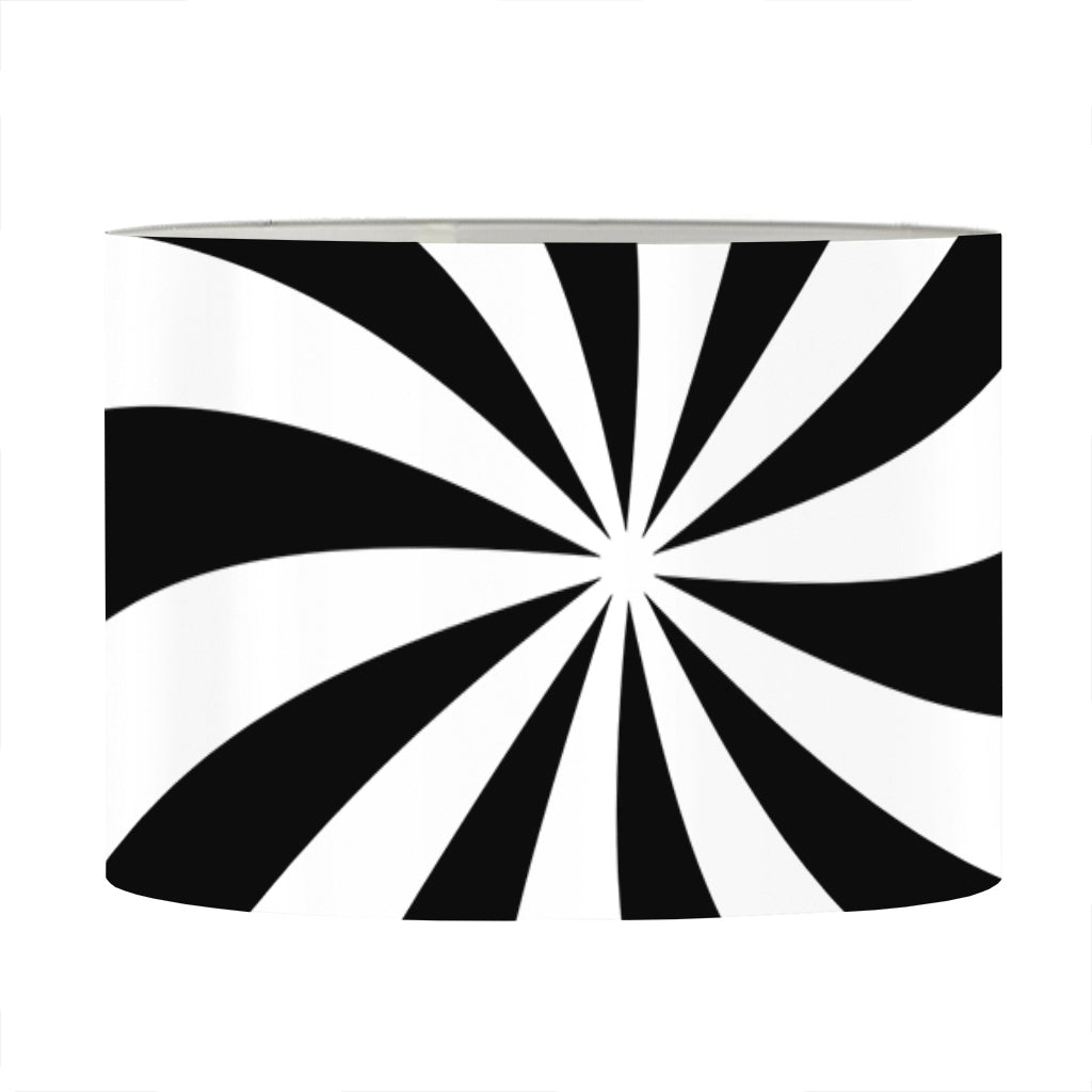 Swirl Optical Illusion Print Drum Lamp Shade