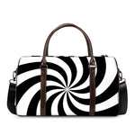 Swirl Optical Illusion Print Duffle Bag