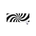 Swirl Optical Illusion Print Extended Mouse Pad