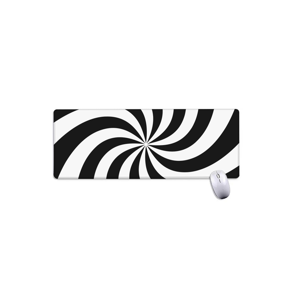 Swirl Optical Illusion Print Extended Mouse Pad