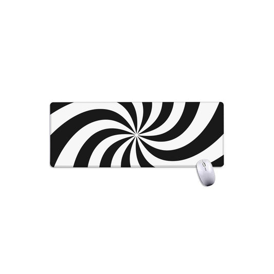 Swirl Optical Illusion Print Extended Mouse Pad