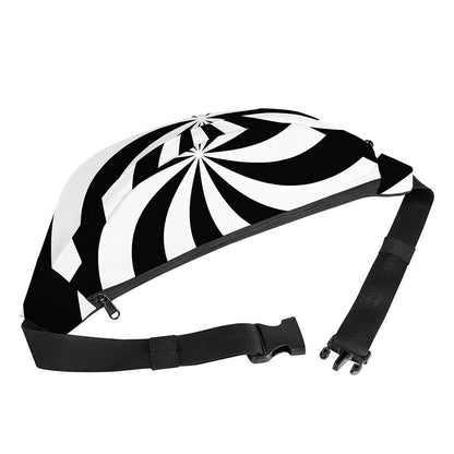 Swirl Optical Illusion Print Fanny Pack