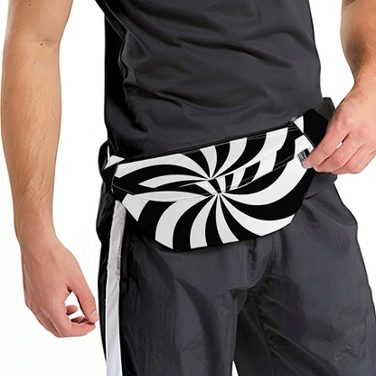Swirl Optical Illusion Print Fanny Pack