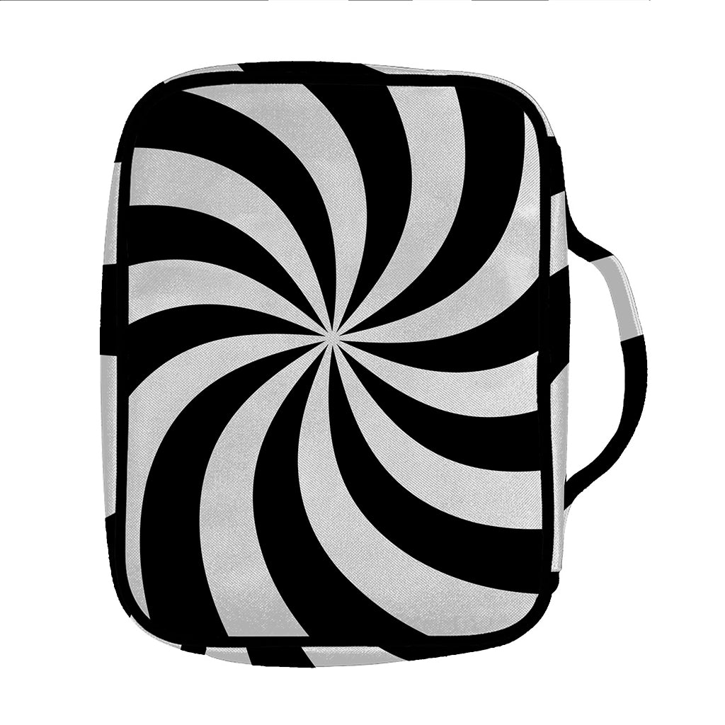 Swirl Optical Illusion Print Front Pocket Bible Bag