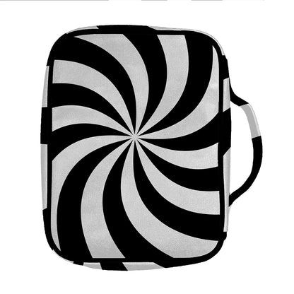 Swirl Optical Illusion Print Front Pocket Bible Bag
