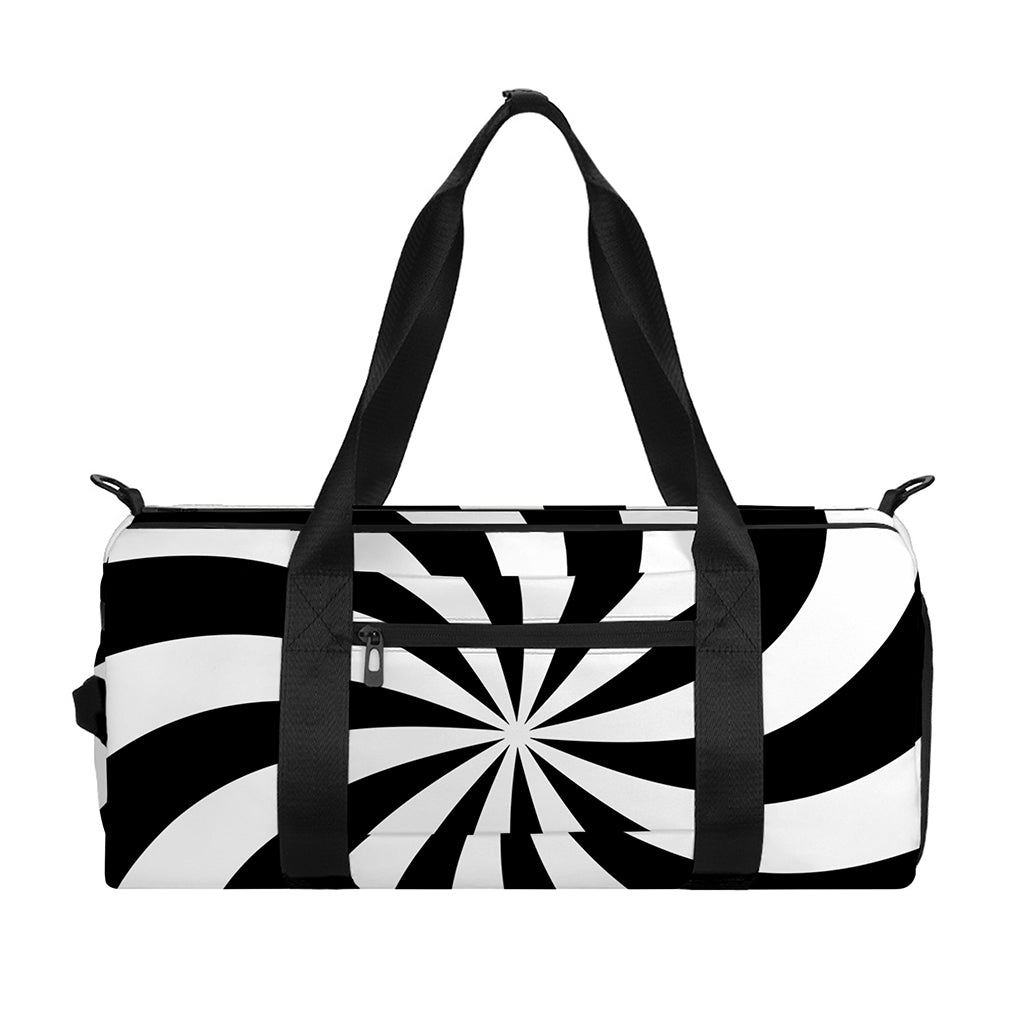 Swirl Optical Illusion Print Gym Bag