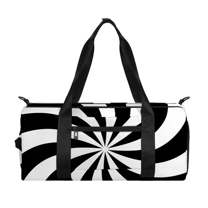 Swirl Optical Illusion Print Gym Bag