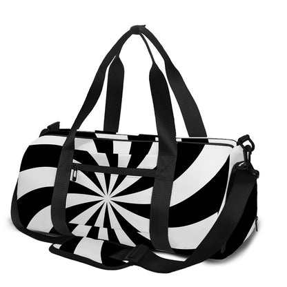 Swirl Optical Illusion Print Gym Bag