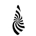 Swirl Optical Illusion Print Hand Towel