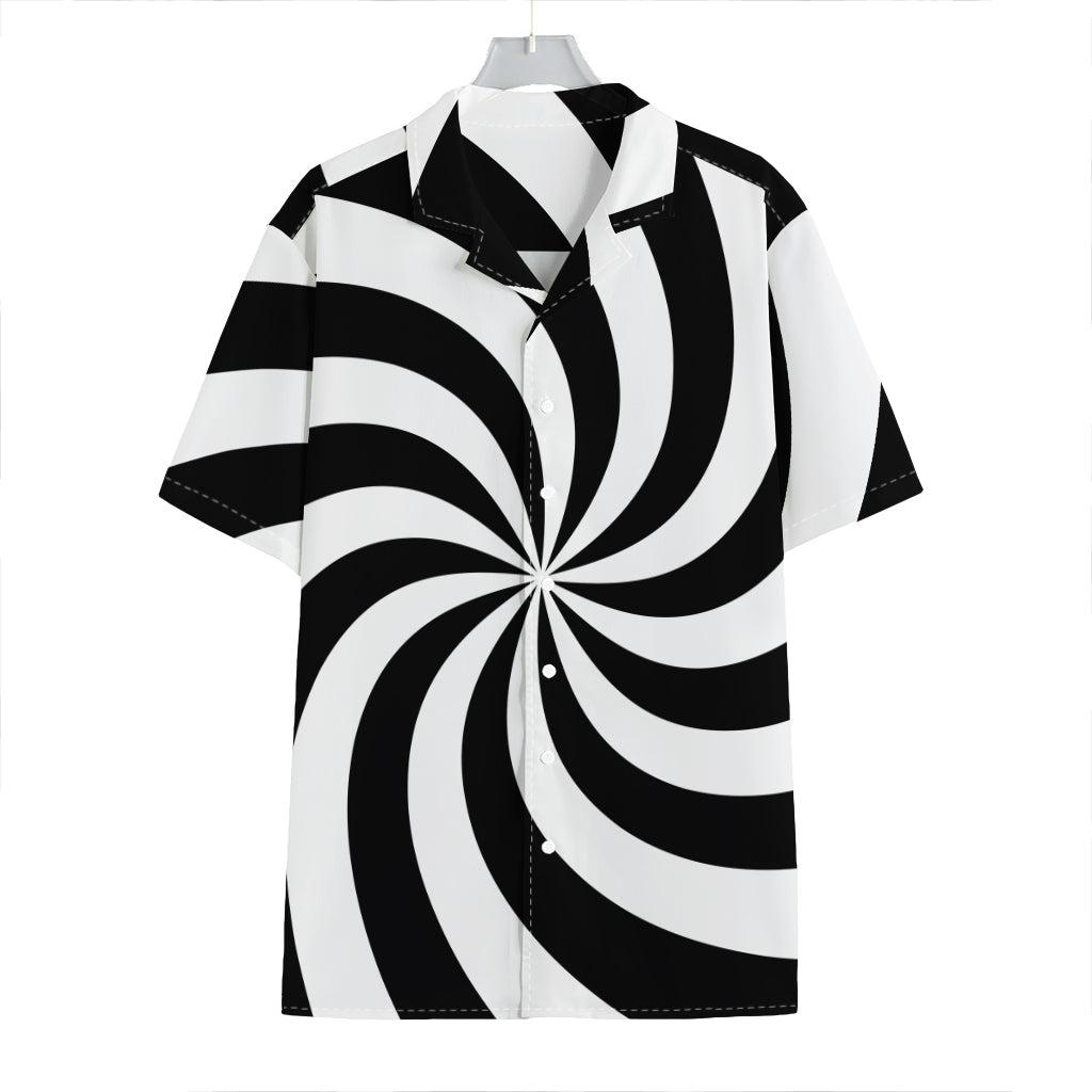 Swirl Optical Illusion Print Hawaiian Shirt