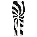 Swirl Optical Illusion Print High-Waisted Pocket Leggings