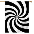 Swirl Optical Illusion Print House Flag