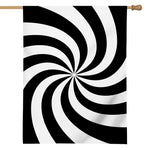 Swirl Optical Illusion Print House Flag