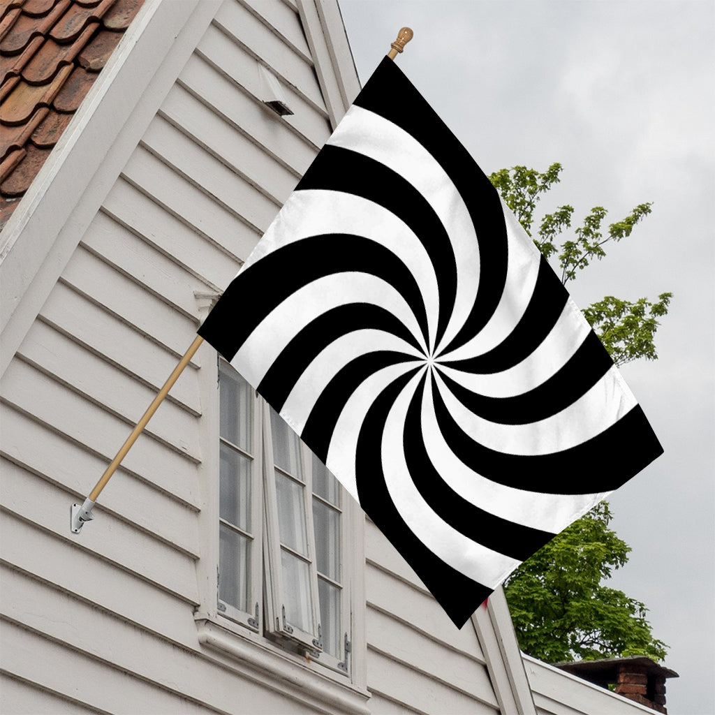 Swirl Optical Illusion Print House Flag