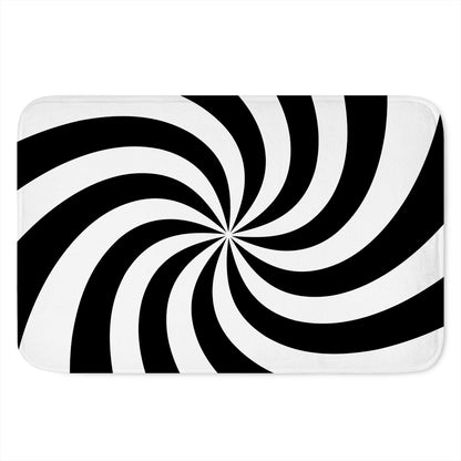 Swirl Optical Illusion Print Indoor Door Mat