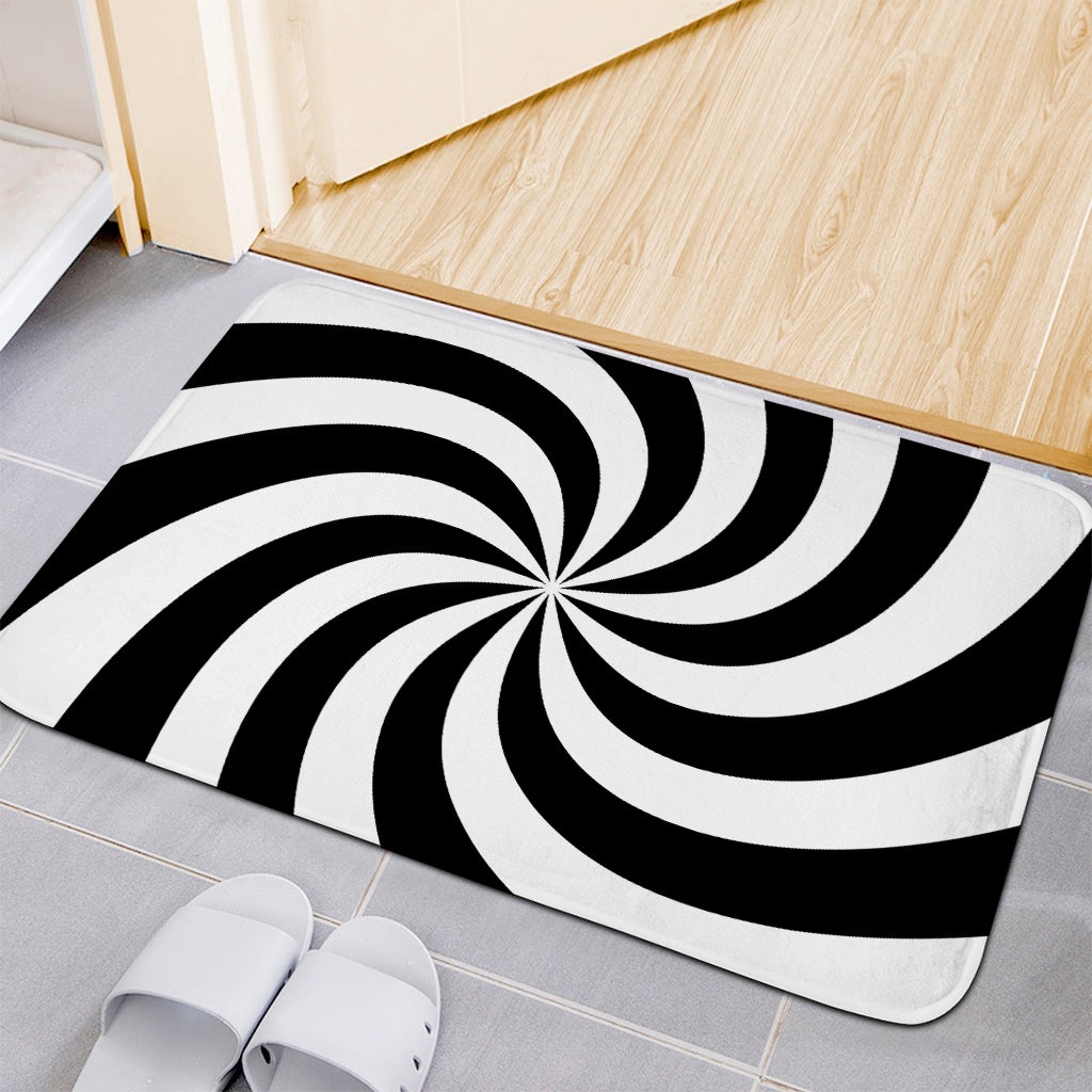 Swirl Optical Illusion Print Indoor Door Mat