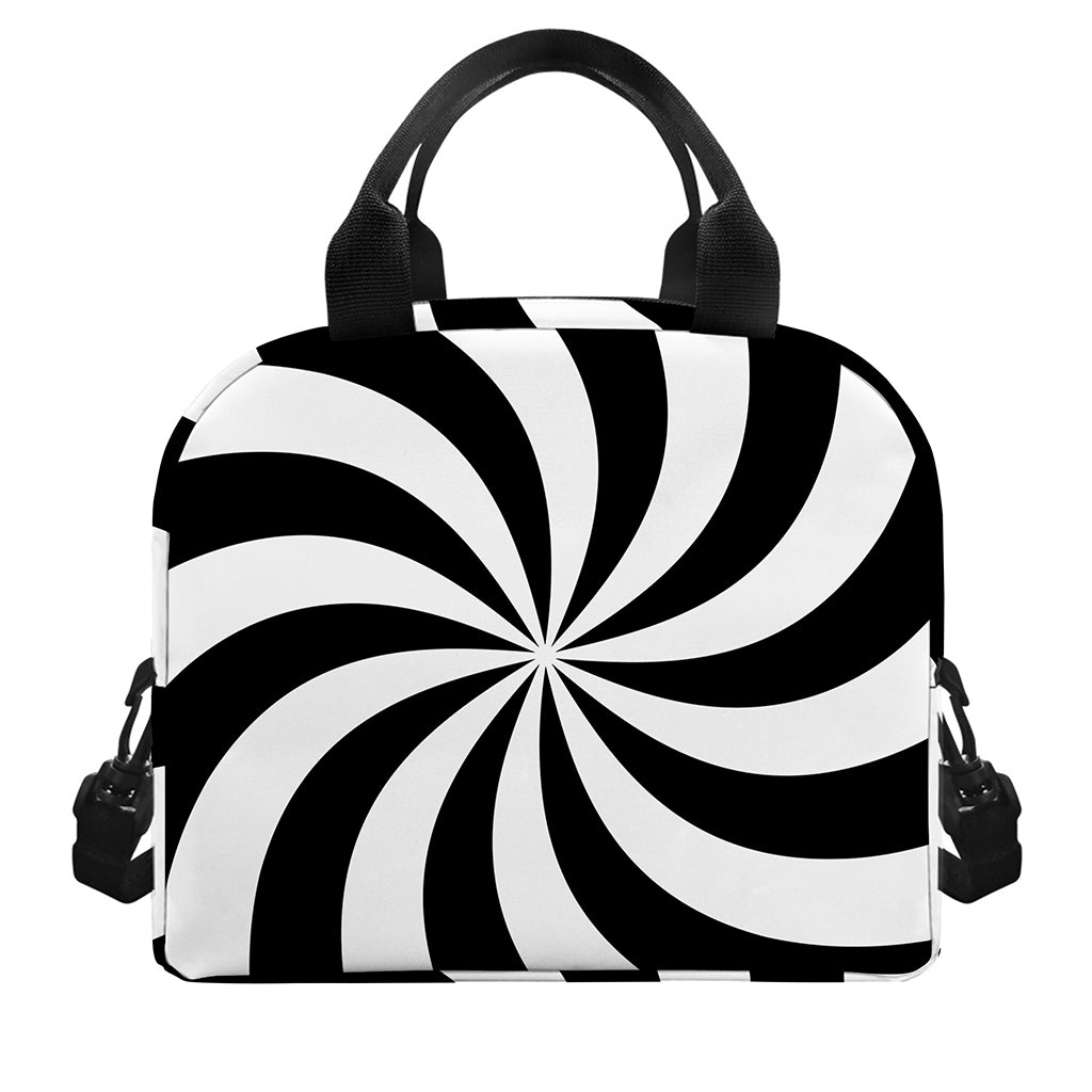 Swirl Optical Illusion Print Insulated Lunch Bag