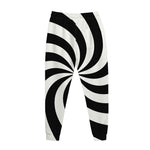 Swirl Optical Illusion Print Jogger Pants