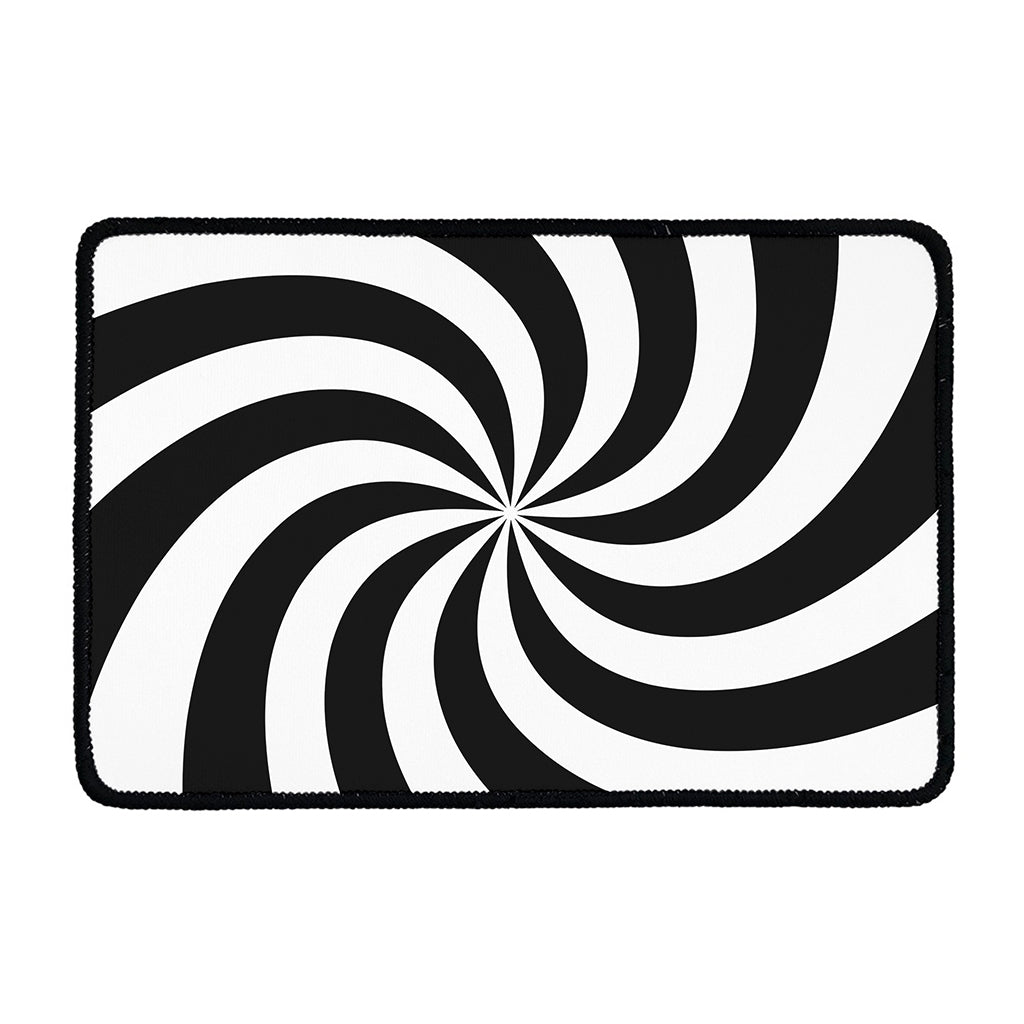 Swirl Optical Illusion Print Kitchen Mat