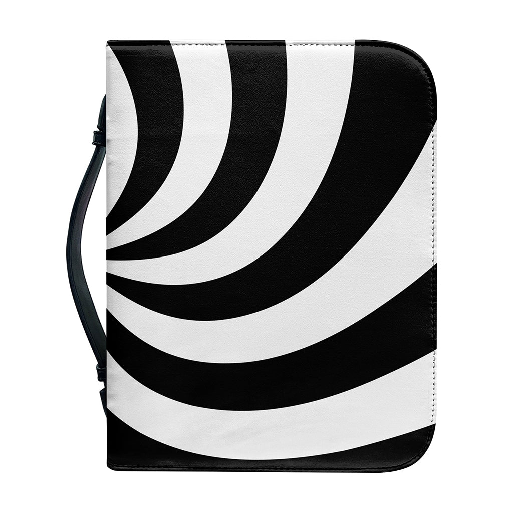 Swirl Optical Illusion Print Leather Bible Cover