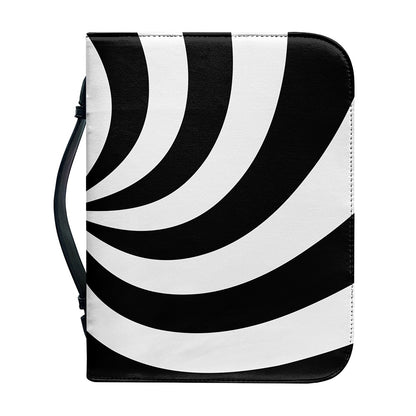 Swirl Optical Illusion Print Leather Bible Cover