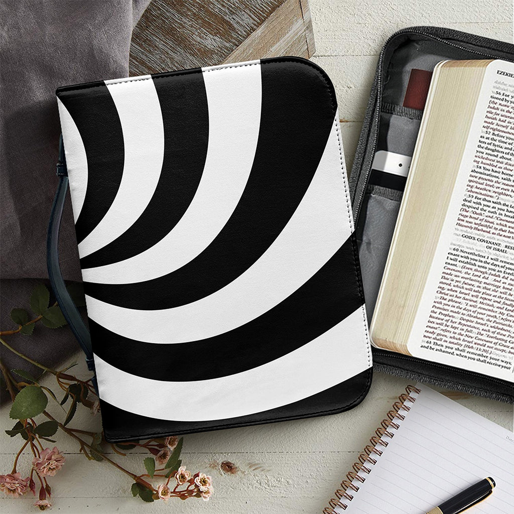 Swirl Optical Illusion Print Leather Bible Cover