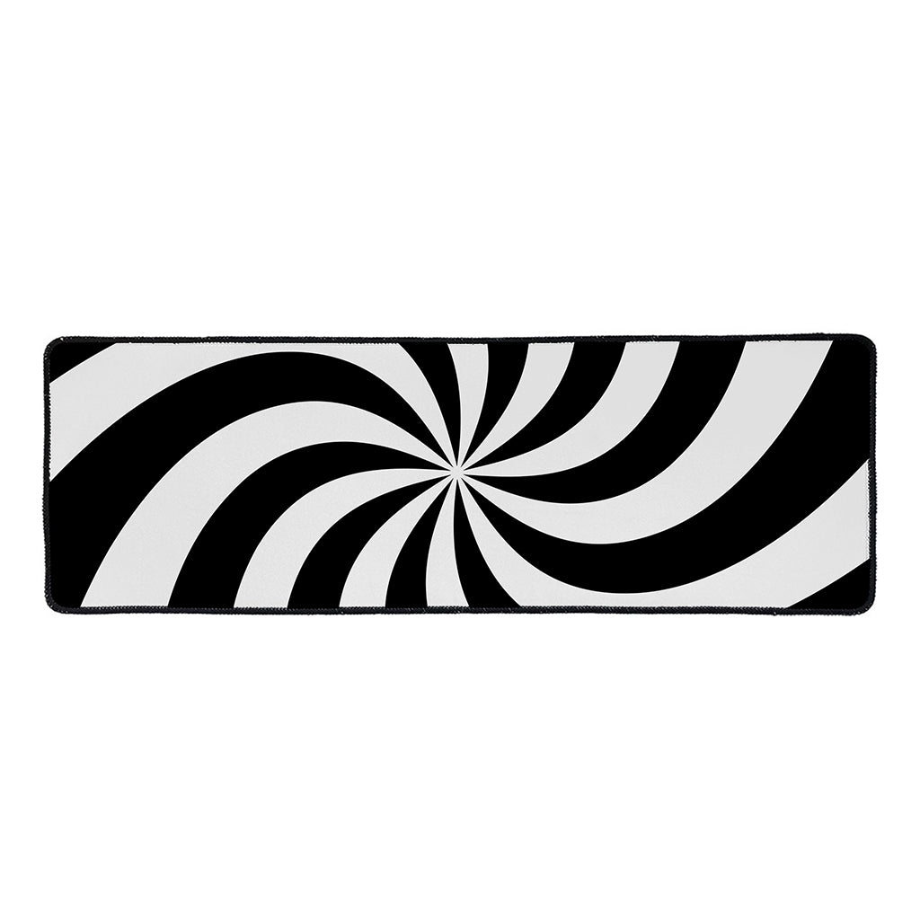 Swirl Optical Illusion Print Long Kitchen Mat