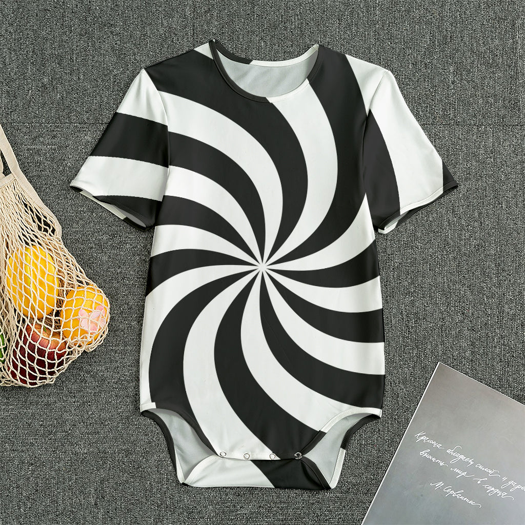 Swirl Optical Illusion Print Men's Bodysuit
