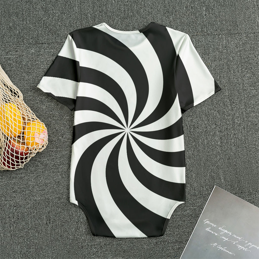 Swirl Optical Illusion Print Men's Bodysuit