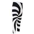 Swirl Optical Illusion Print Men's Compression Pants
