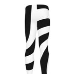 Swirl Optical Illusion Print Men's leggings